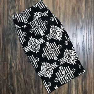 Tribal print pencil skirt